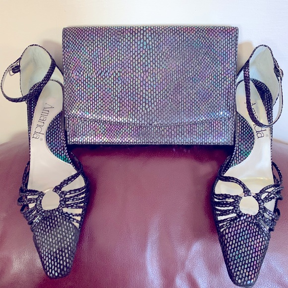 Amanda Size 9M Shoes with matching hand bag set. - Picture 7 of 7